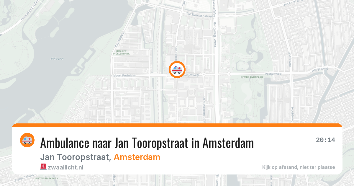 Ambulance naar Jan Tooropstraat in Amsterdam — 1 apr 2026