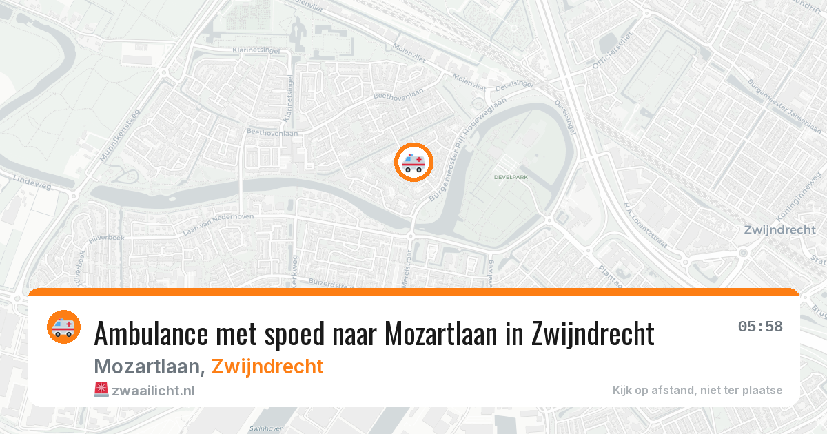 Ambulance met spoed naar Mozartlaan in Zwijndrecht — 12 apr 2026