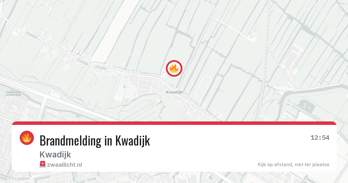 Brandmelding in Kwadijk — 22 jun 2026