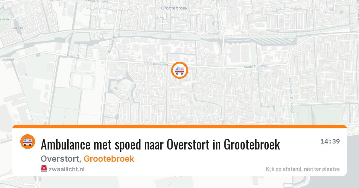 Ambulance met spoed naar Overstort in Grootebroek — 6 jul 2026