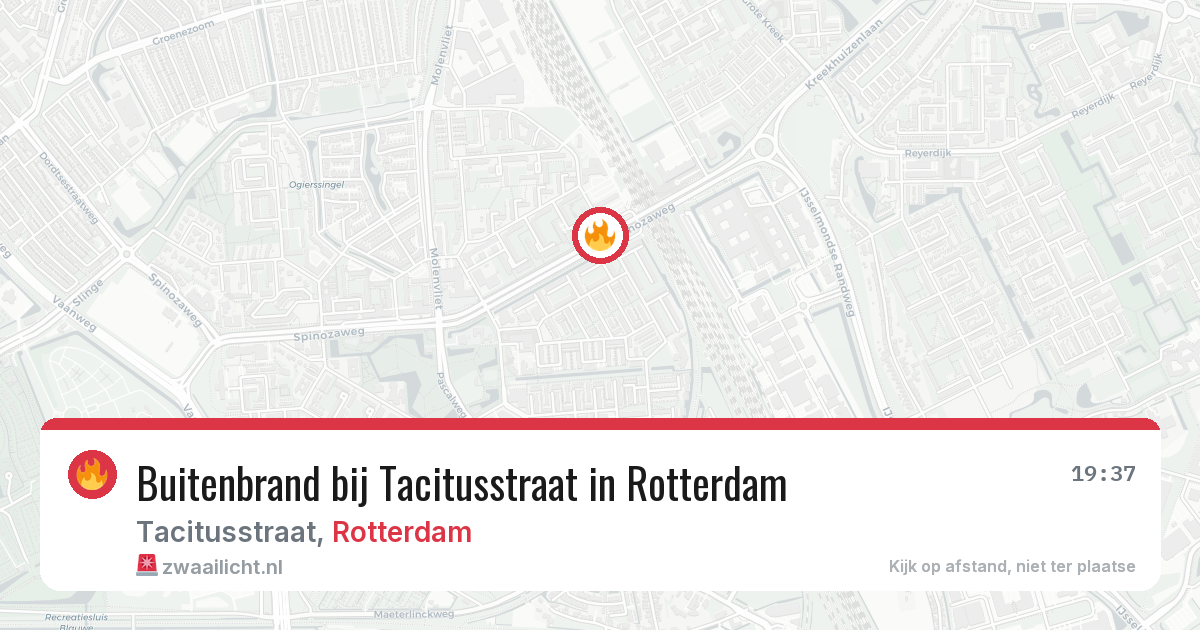 Buitenbrand bij Tacitusstraat in Rotterdam — 27 mei 2026