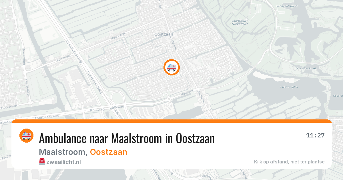 Ambulance naar Maalstroom in Oostzaan — 29 mrt 2026