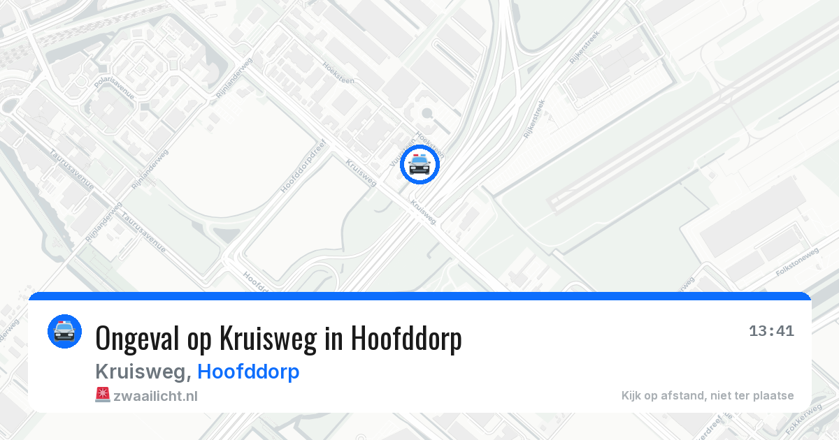 Ongeval op Kruisweg in Hoofddorp — 30 mei 2026