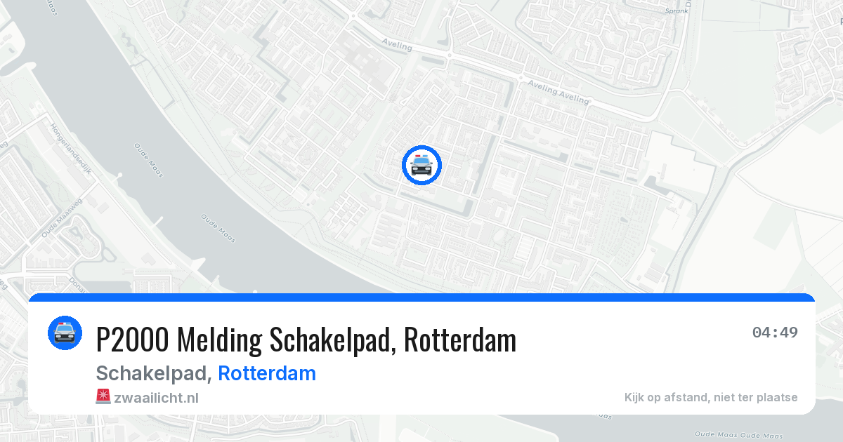 P2000 Melding Schakelpad, Rotterdam — 16 apr 2026