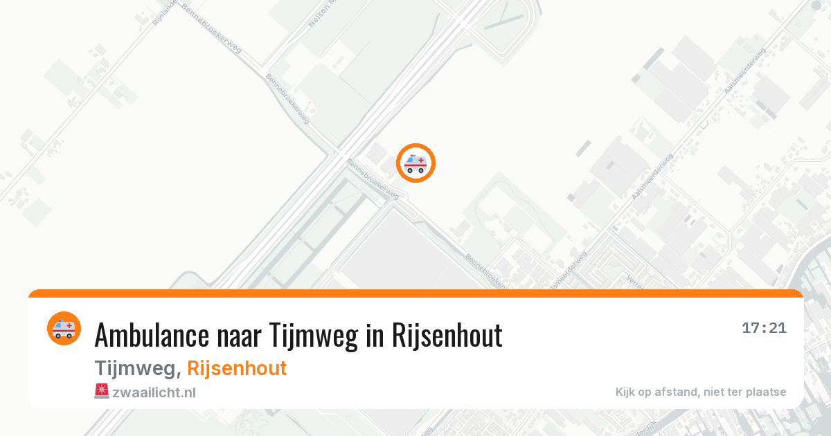 Ambulance naar Tijmweg in Rijsenhout — 30 jul 2026