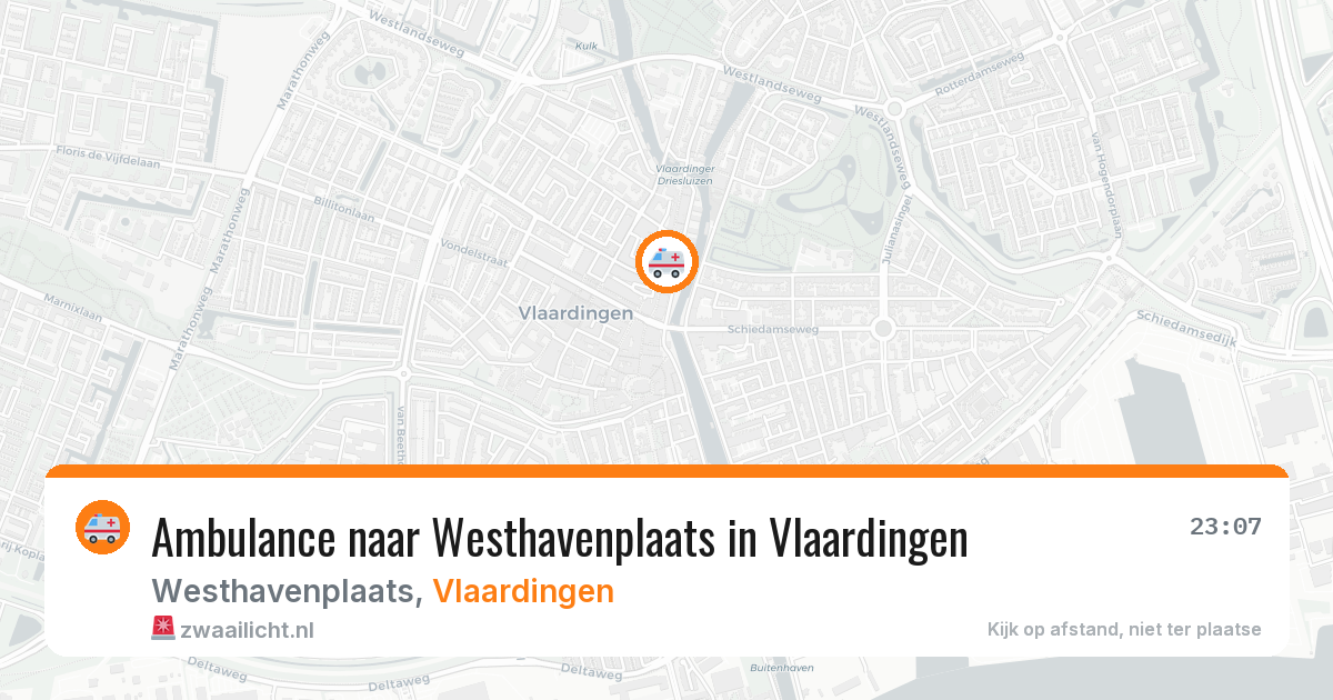 Ambulance naar Westhavenplaats in Vlaardingen — 12 jun 2026
