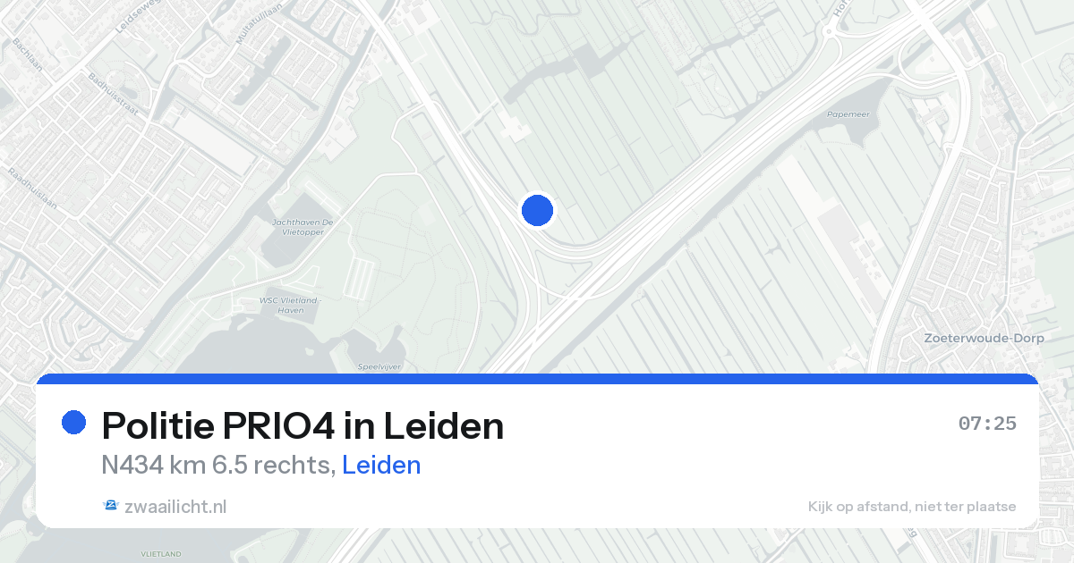 Politie PRIO4 in Leiden — 26 aug 2026 | 🚨 Zwaailicht.nl