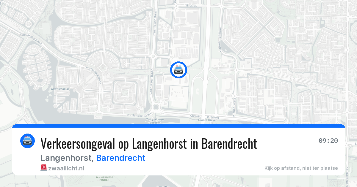 Verkeersongeval op Langenhorst in Barendrecht — 12 jun 2026