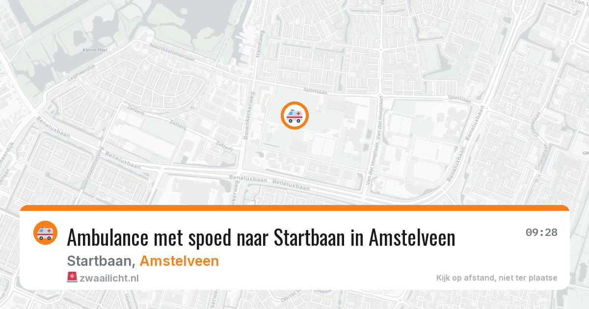 Ambulance met spoed naar Startbaan in Amstelveen — 1 jul 2026