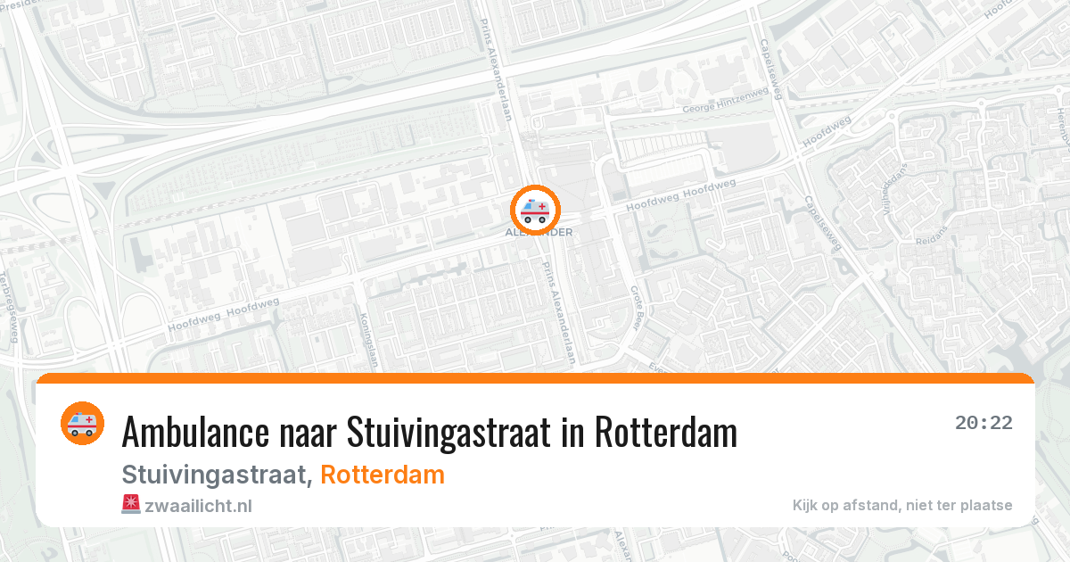 Ambulance naar Stuivingastraat in Rotterdam — 12 aug 2026