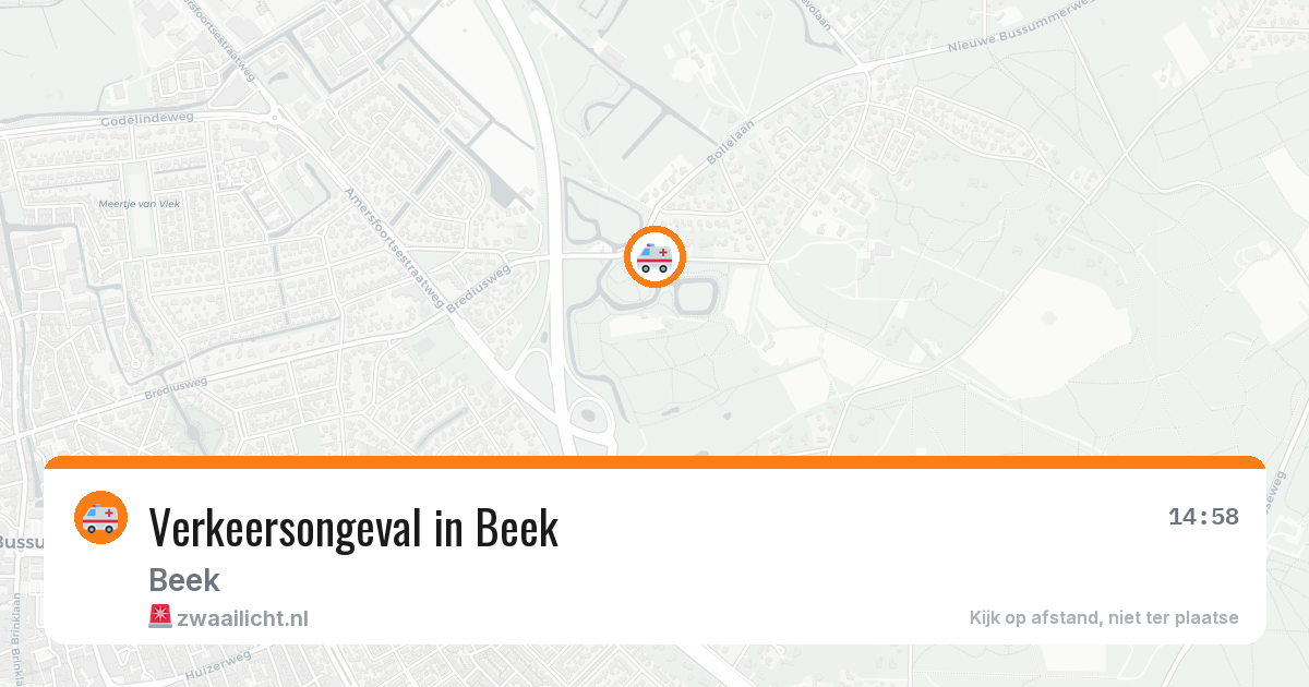 Verkeersongeval in Beek — 11 jun 2026
