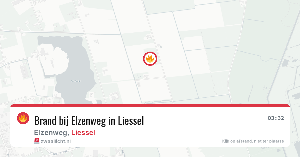 Brand bij Elzenweg in Liessel — 20 jul 2026
