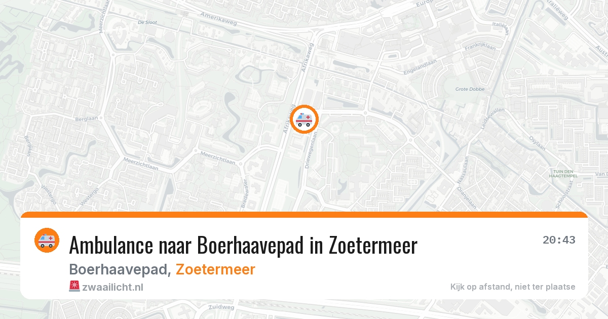 Ambulance naar Boerhaavepad in Zoetermeer — 11 jul 2026