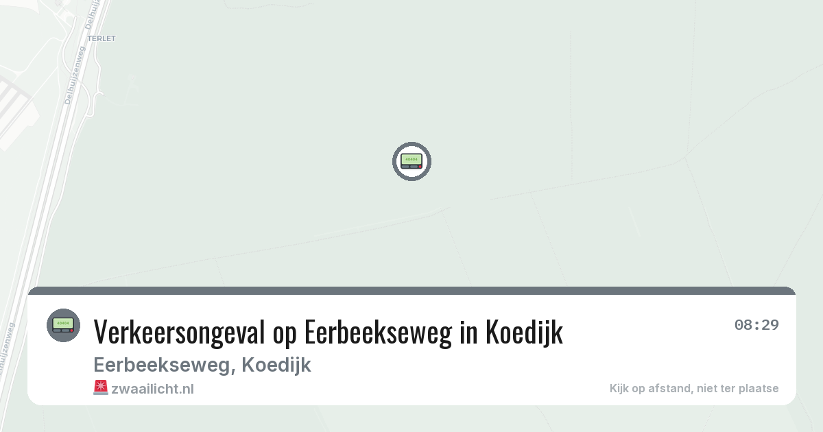 Verkeersongeval op Eerbeekseweg in Koedijk — 10 jun 2026