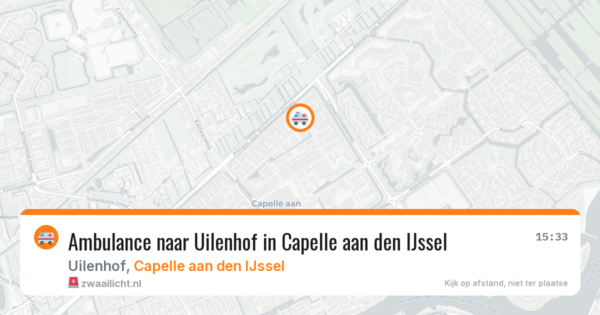 Ambulance naar Uilenhof in Capelle aan den IJssel — 14 jun 2026