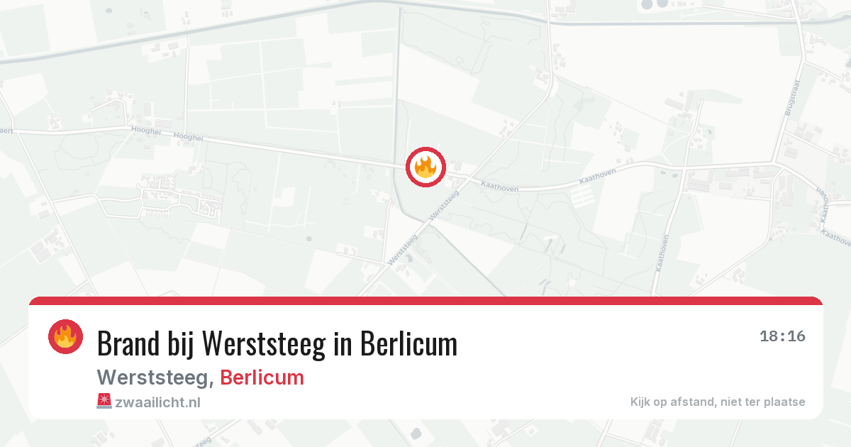 Brand bij Werststeeg in Berlicum — 9 jun 2026