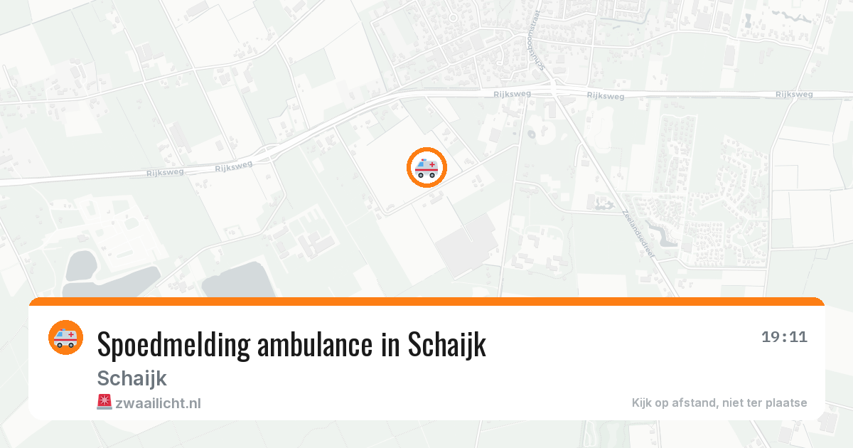 Spoedmelding ambulance in Schaijk — 11 aug 2026