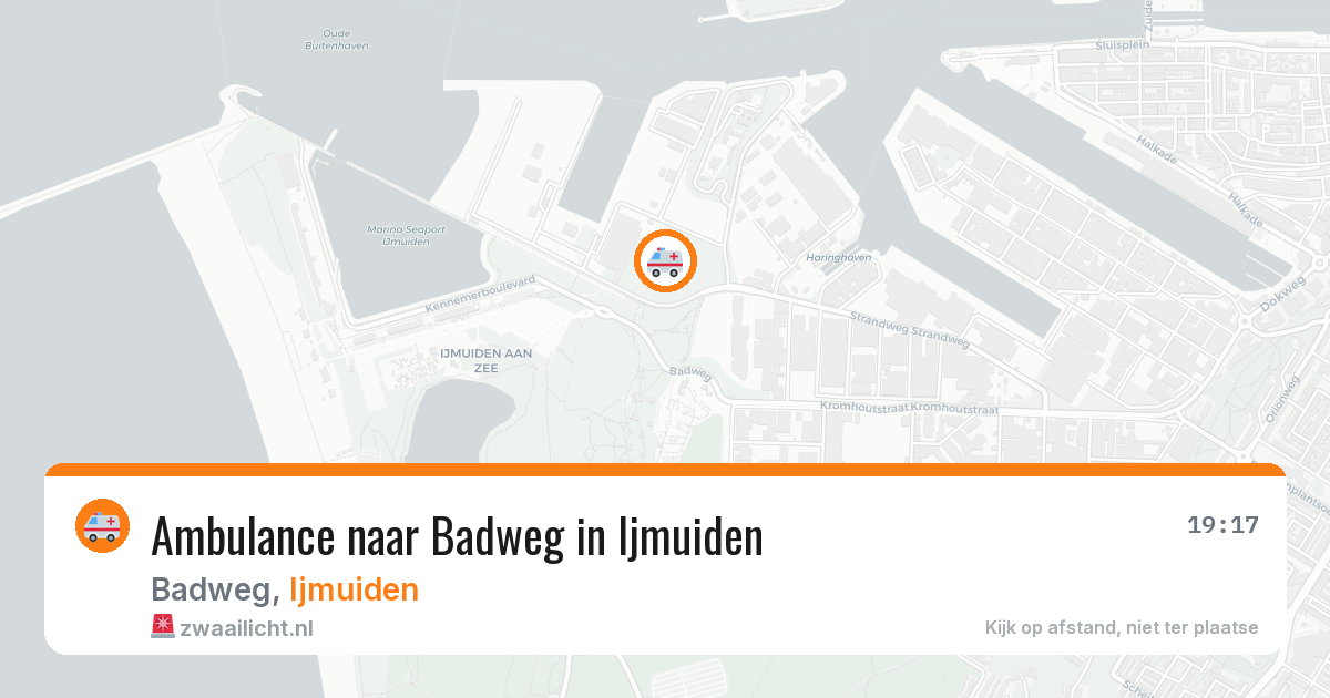 Ambulance naar Badweg in Ijmuiden — 19 jul 2026
