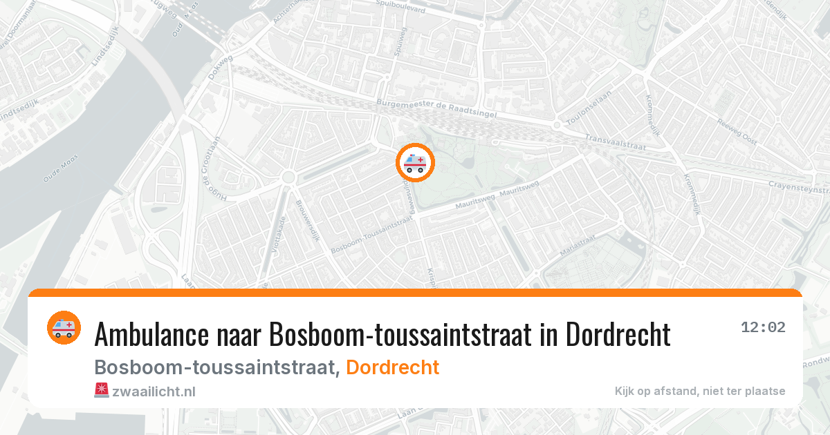 Ambulance naar Bosboom-toussaintstraat in Dordrecht — 3 jun 2026