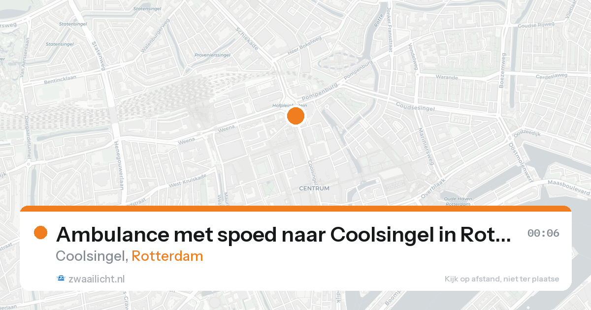 Ambulance met spoed naar Coolsingel in Rotterdam — 30 jan 2026