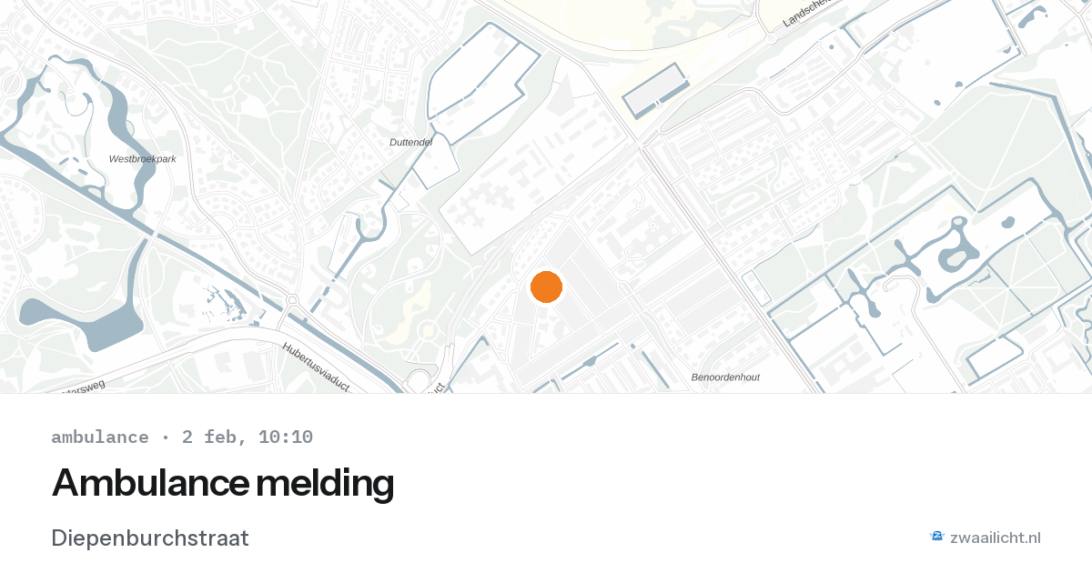 Ambulance melding — 2 feb 2026