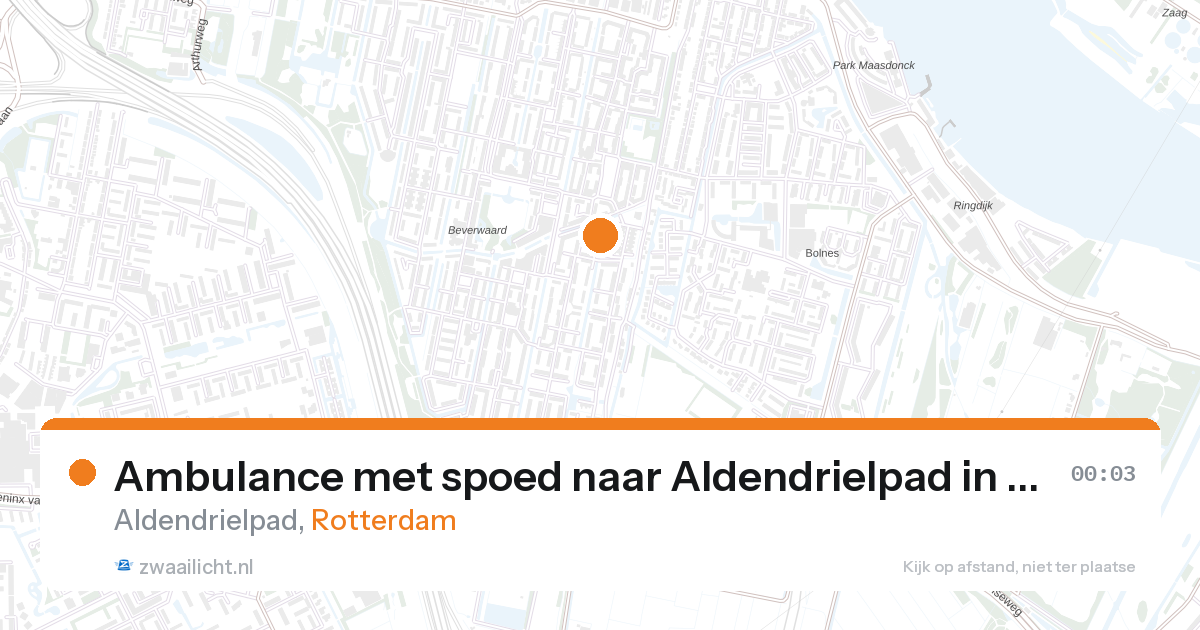 Ambulance met spoed naar Aldendrielpad in Rotterdam — 6 feb 2026