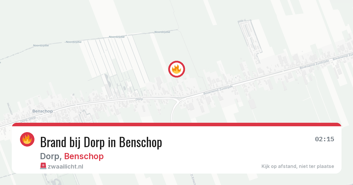 Brand bij Dorp in Benschop — 12 mrt 2026
