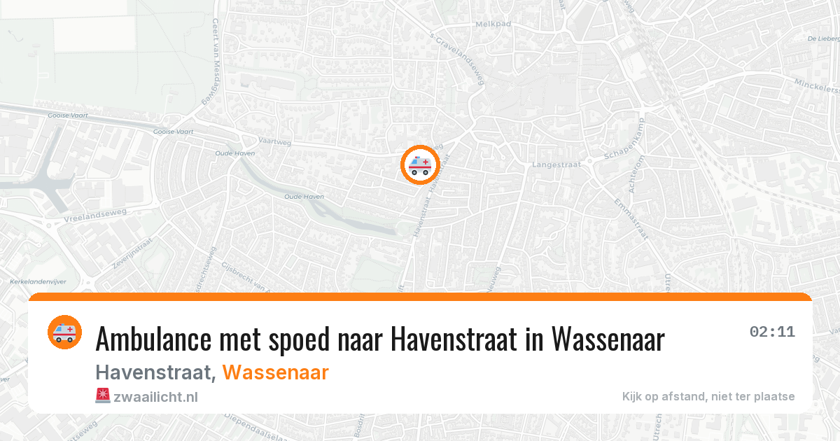 Ambulance met spoed naar Havenstraat in Wassenaar — 17 jan 2026