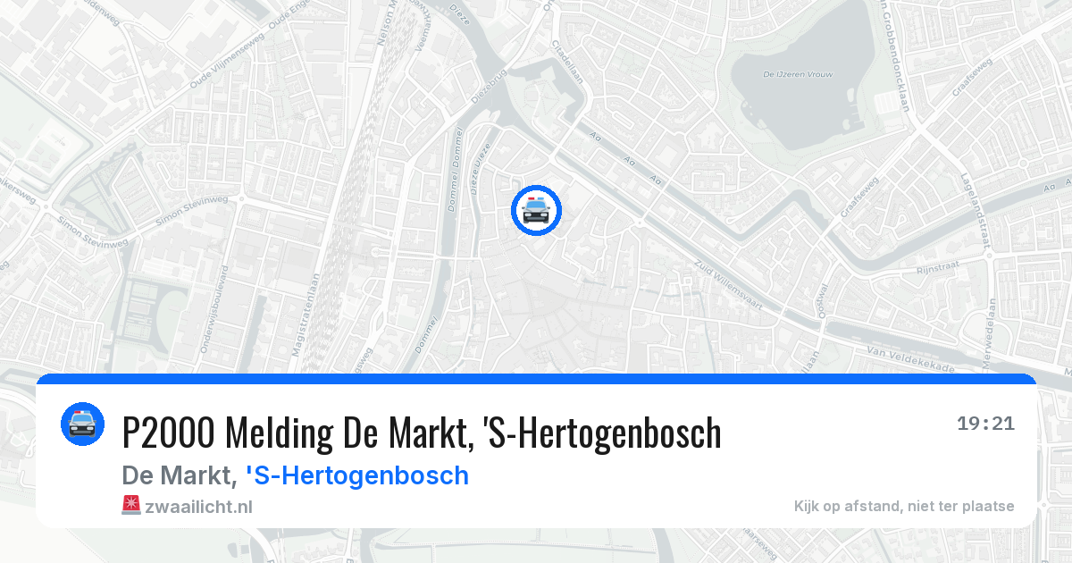 P2000 Melding De Markt, 'S-Hertogenbosch — 18 jun 2026