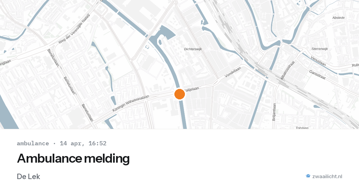 Ambulance melding — 14 apr 2026