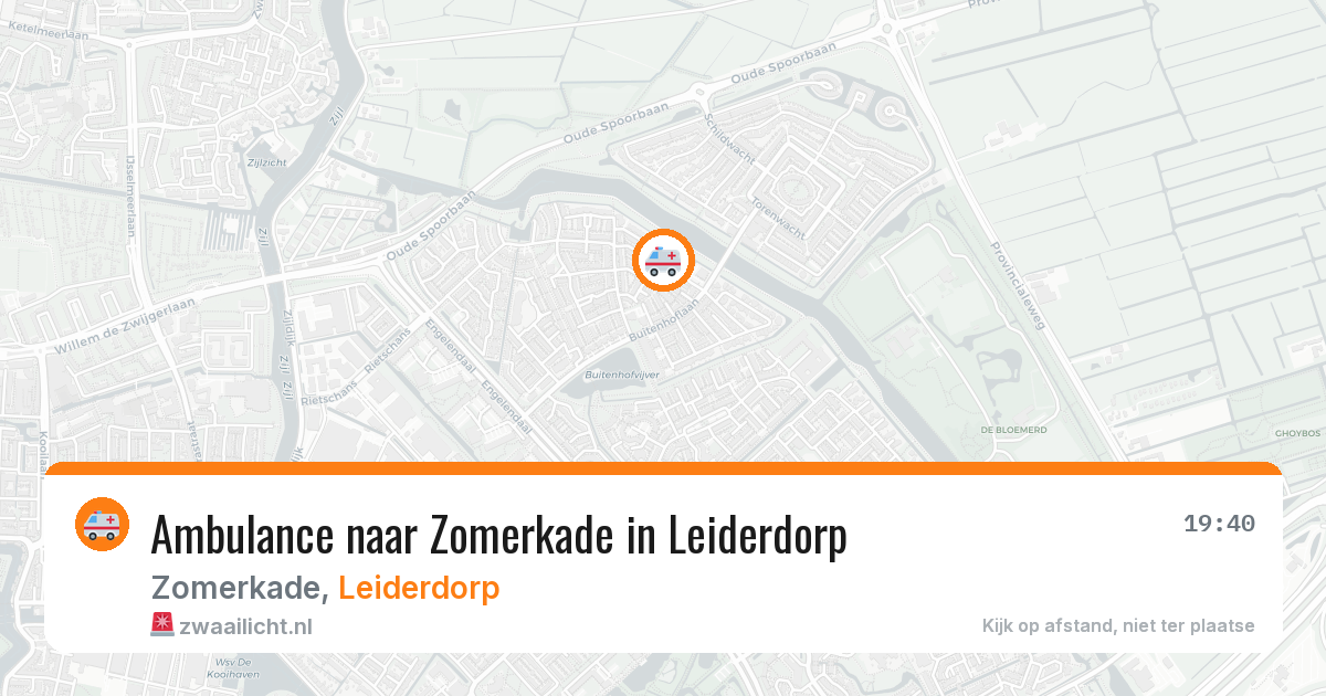 Ambulance naar Zomerkade in Leiderdorp — 10 jun 2026