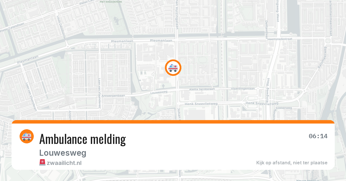 Ambulance melding — 19 jun 2026