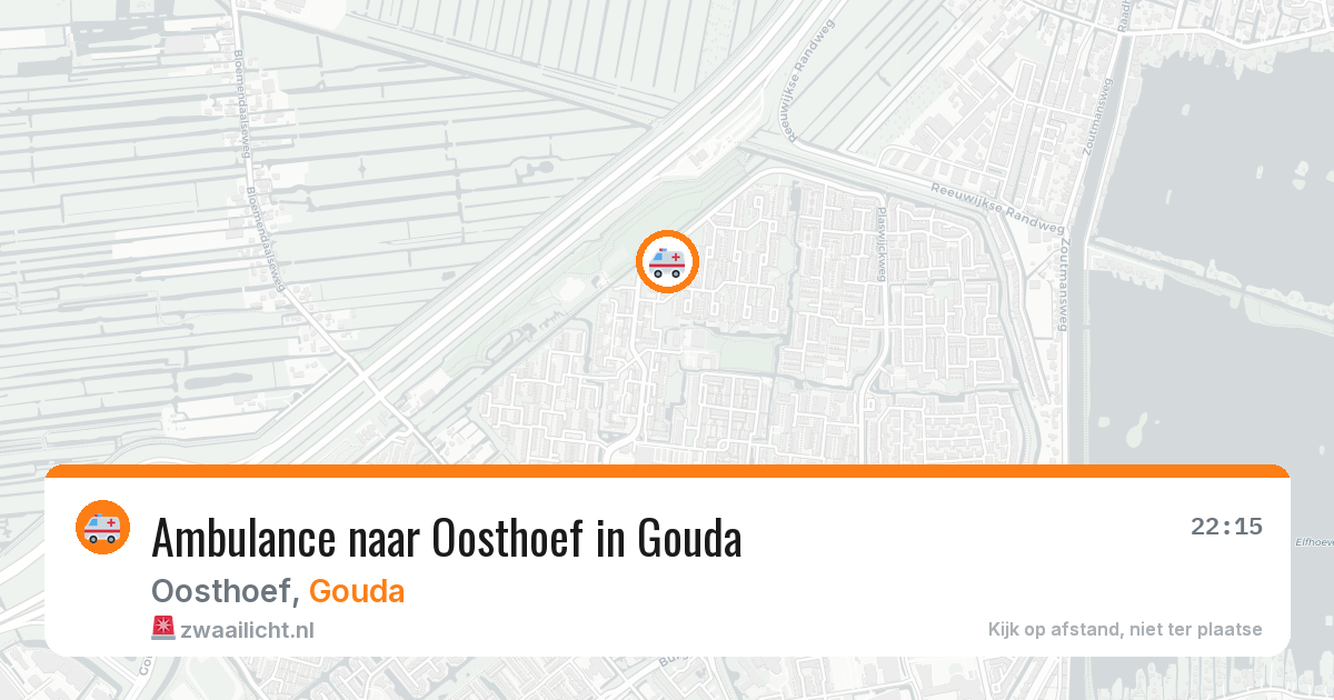 Ambulance naar Oosthoef in Gouda — 13 jun 2026