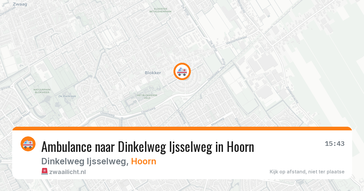 Ambulance naar Dinkelweg Ijsselweg in Hoorn — 5 feb 2026