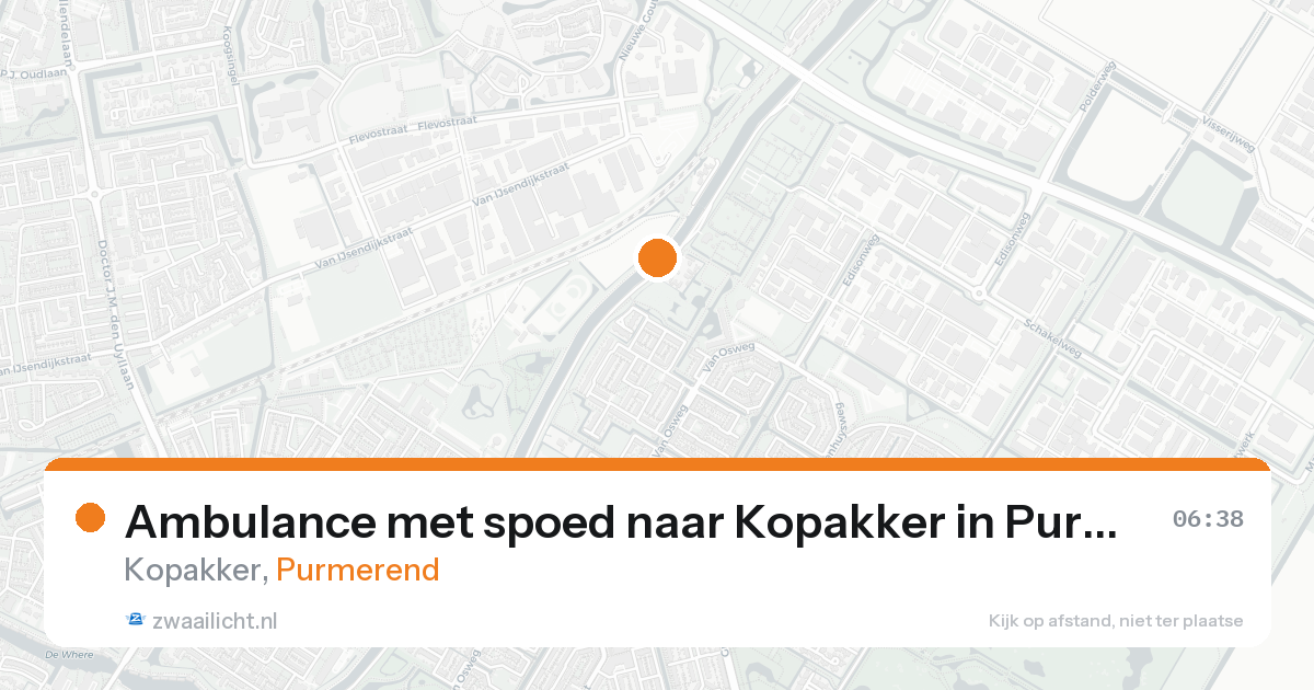 Ambulance met spoed naar Kopakker in Purmerend — 28 mei 2026