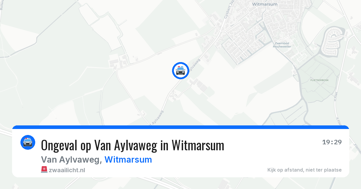Ongeval op Van Aylvaweg in Witmarsum — 12 jul 2026