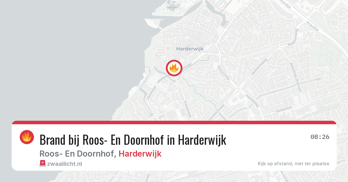 Brand bij Roos- En Doornhof in Harderwijk — 5 jun 2026