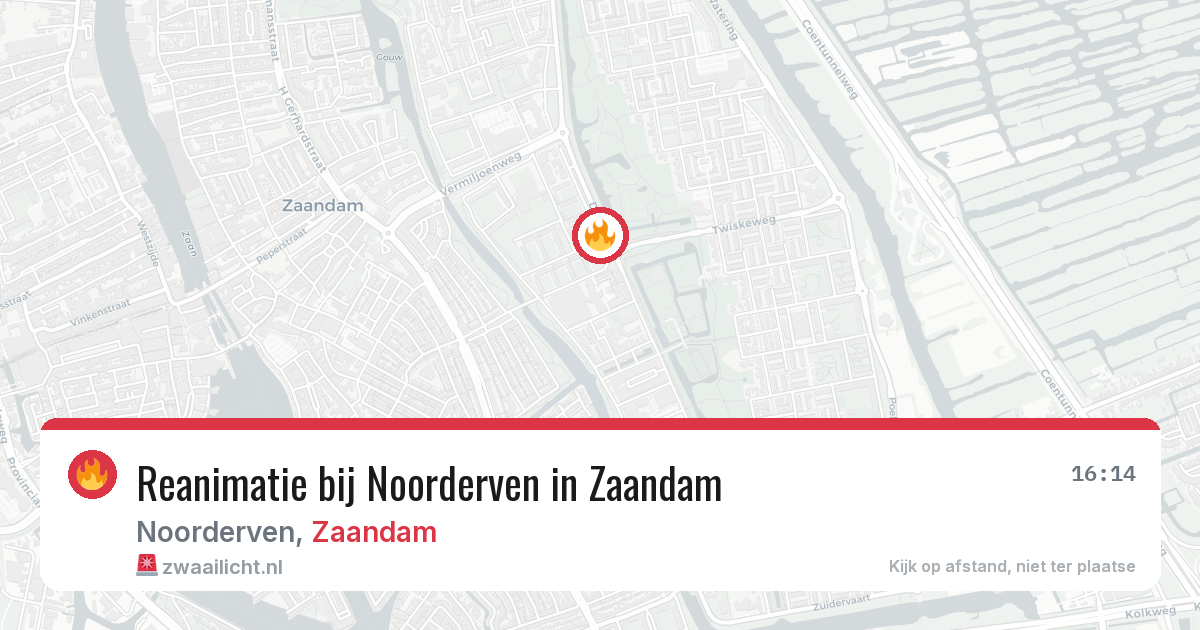 Reanimatie bij Noorderven in Zaandam — 20 feb 2026