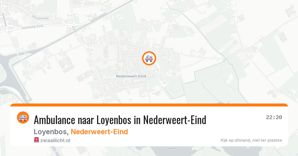 Ambulance naar Loyenbos in Nederweert-Eind — 26 jun 2026