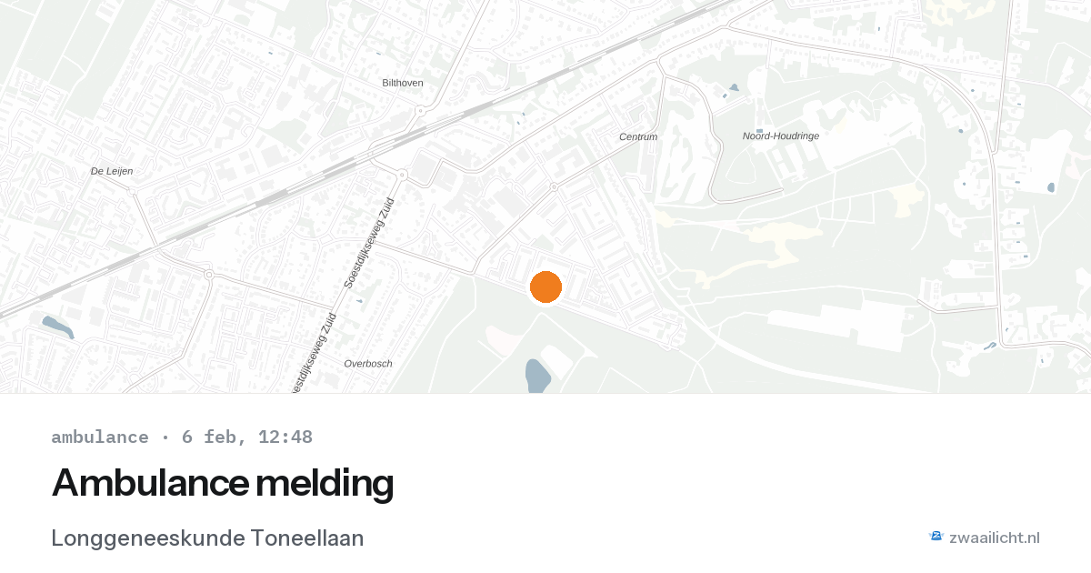 Ambulance melding — 6 feb 2026