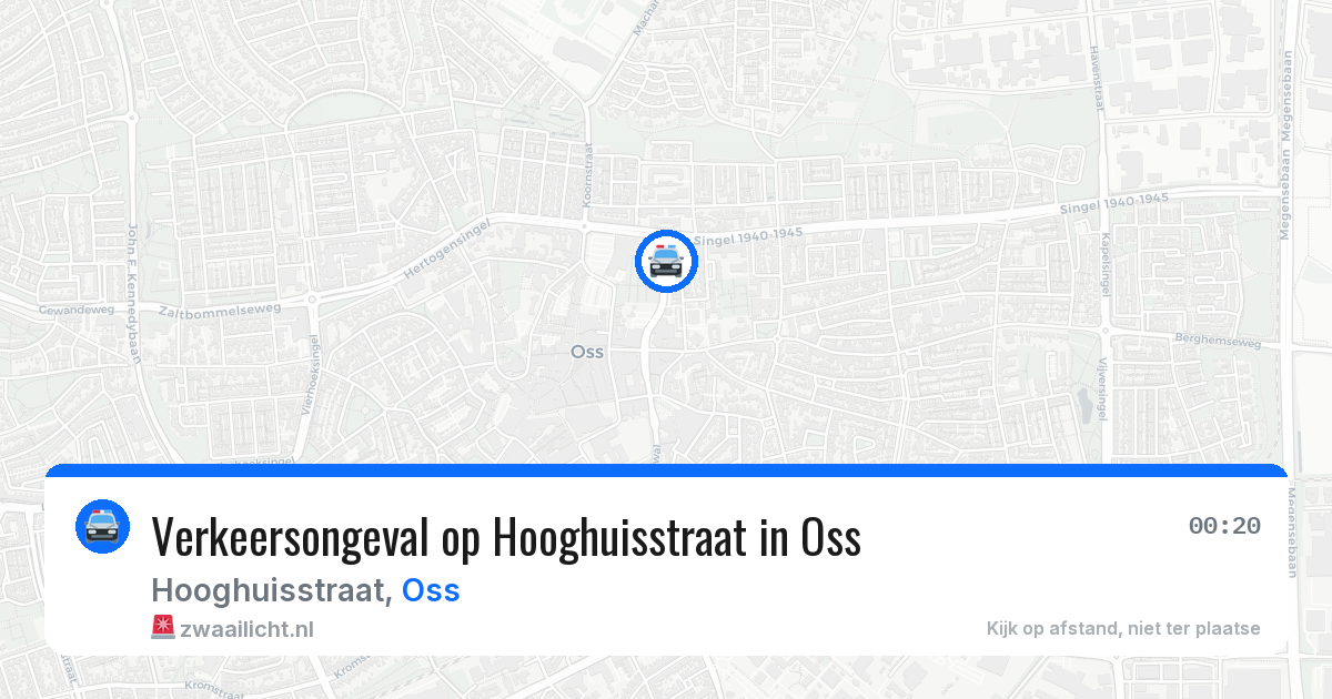 Verkeersongeval op Hooghuisstraat in Oss — 27 mrt 2026