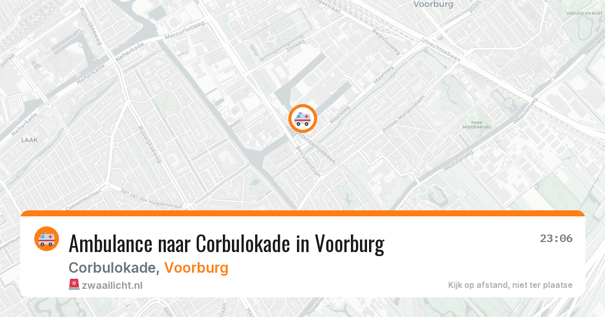 Ambulance naar Corbulokade in Voorburg — 29 jun 2026