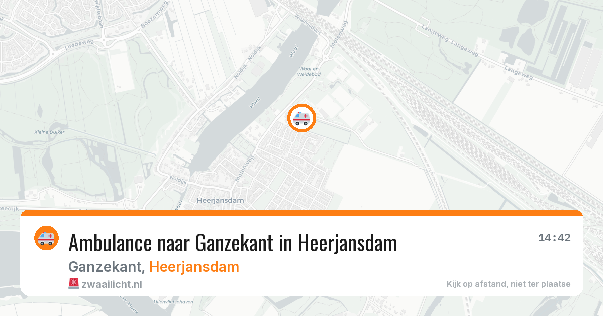 Ambulance naar Ganzekant in Heerjansdam — 29 mei 2026