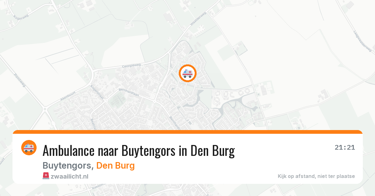 Ambulance naar Buytengors in Den Burg — 12 aug 2026