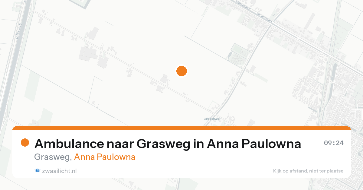 Ambulance naar Grasweg in Anna Paulowna — 15 aug 2026