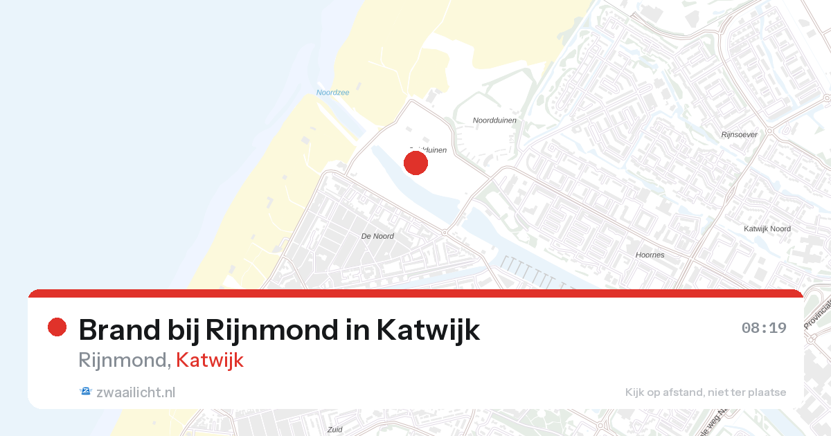Brand bij Rijnmond in Katwijk — 6 mrt 2026