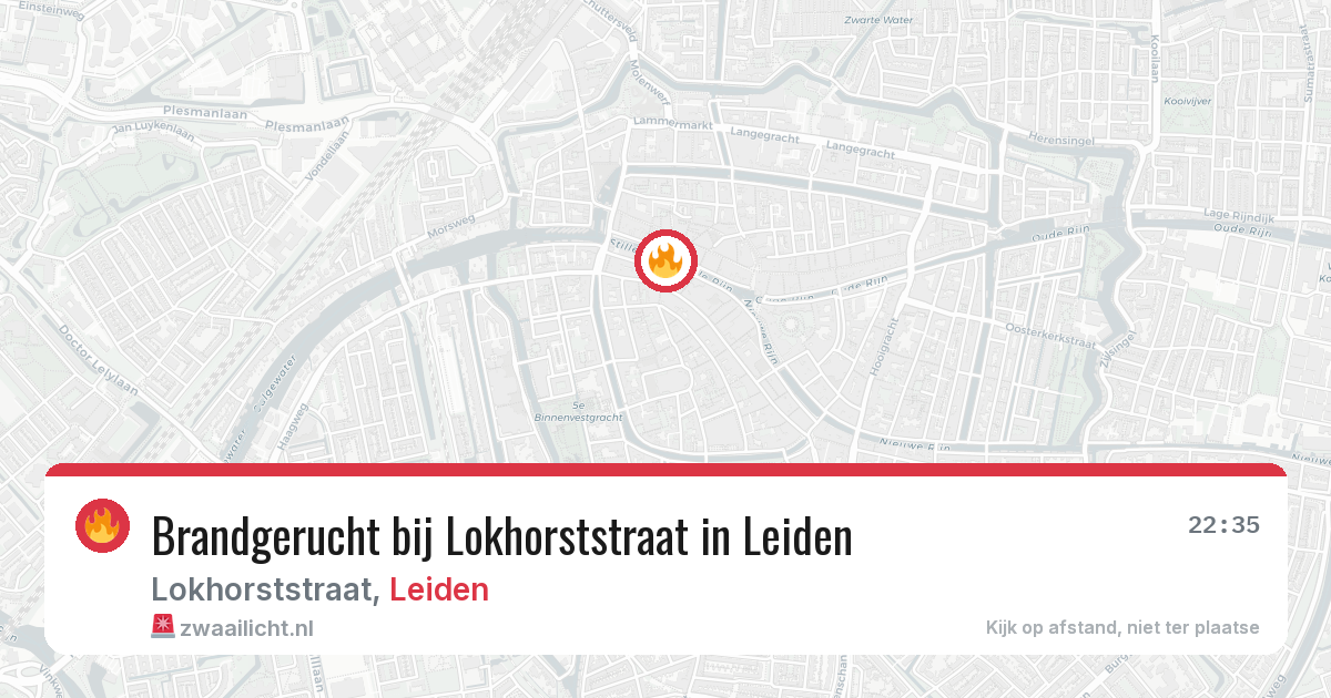 Brandgerucht bij Lokhorststraat in Leiden — 1 apr 2026