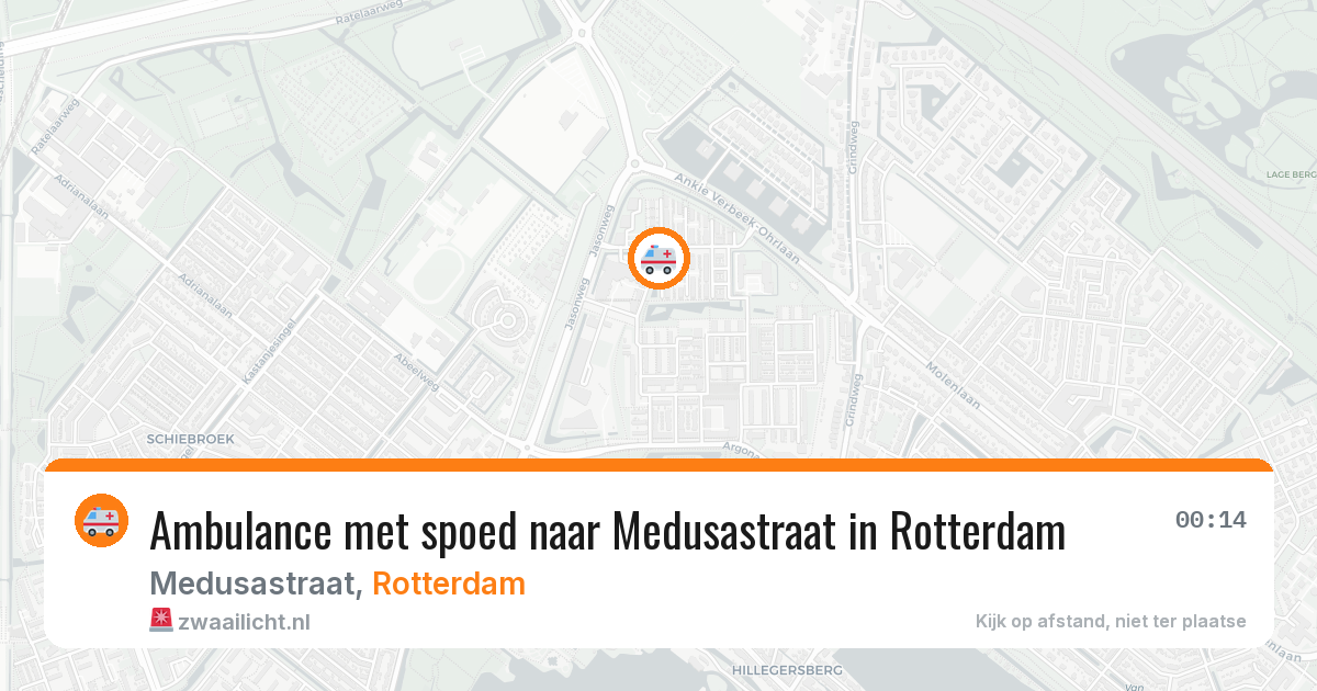 Ambulance met spoed naar Medusastraat in Rotterdam — 18 apr 2026