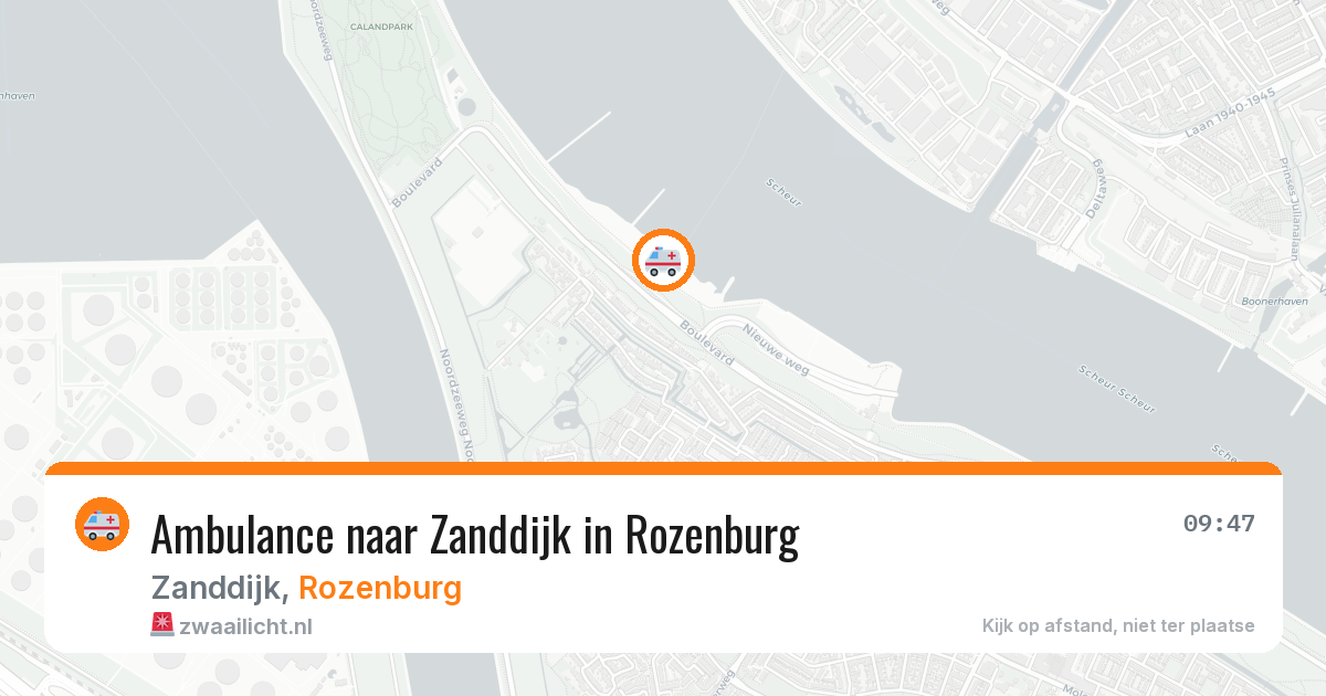 Ambulance naar Zanddijk in Rozenburg — 26 jun 2026