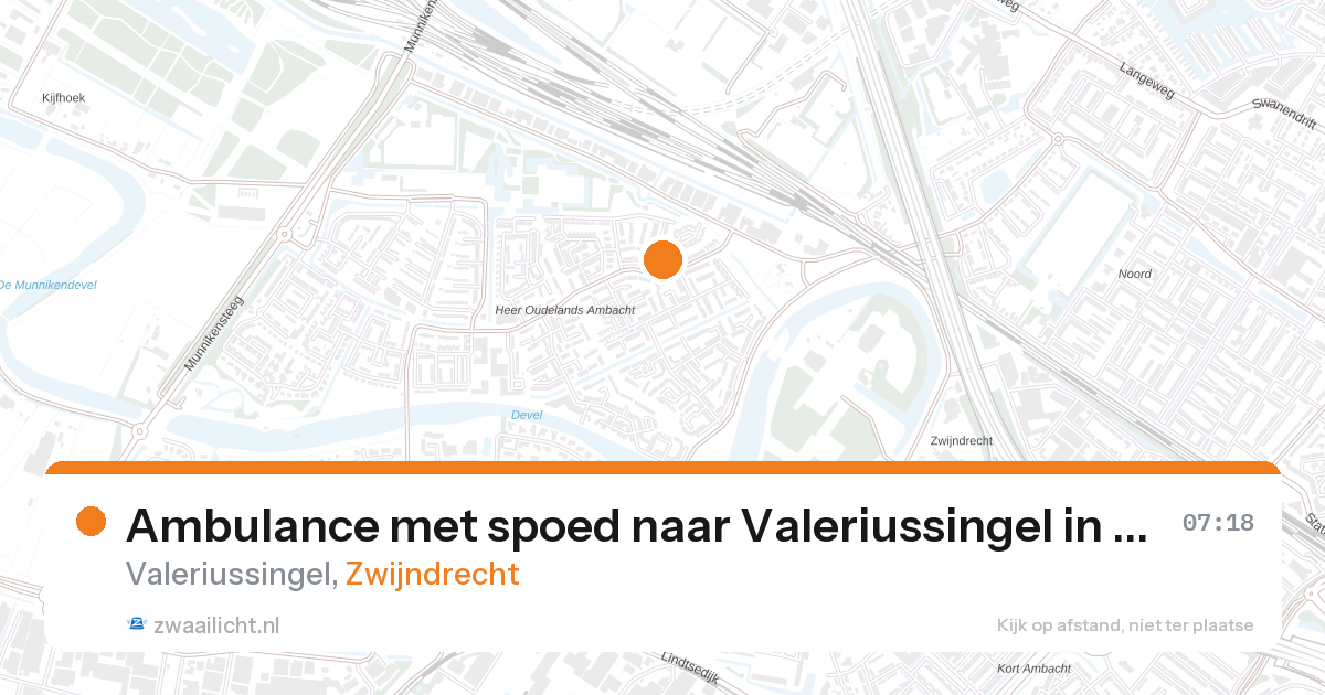 Ambulance met spoed naar Valeriussingel in Zwijndrecht — 28 aug 2026